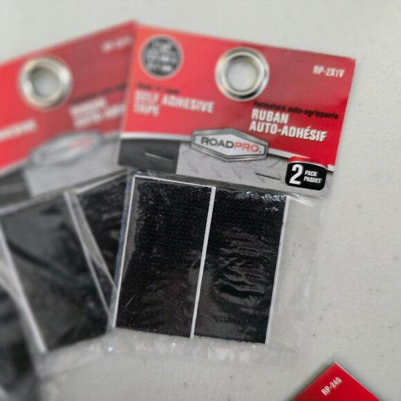Roadpro Hook and Loop Self Adhesive Tape Lot RP-2X1V 1"x2" & RP-239 2"x6" NEW - Picture 2 of 5